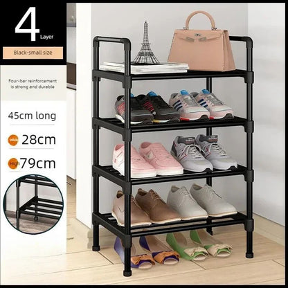 Multilayer Metal Shoe Rack Organizer for Entryway Bedroom Closet Storage
