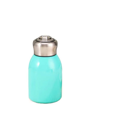 High-Value Mini Chubby Big Belly 304 Stainless Steel Vacuum Thermos Cup with Carrying Ring 300ml (10.14 fl oz)