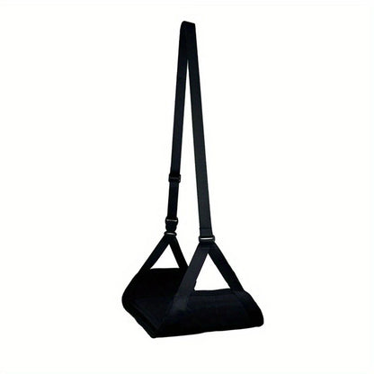 Portable Travel Footrest Hammock – Adjustable Airplane & Train Seat Leg Rest Sling, Compact Office Under-Desk Relaxation