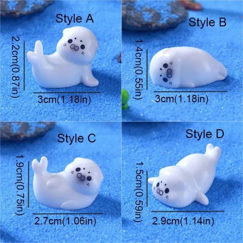 Ocean Series Mini Resin Figurines For Aquarium And Decor