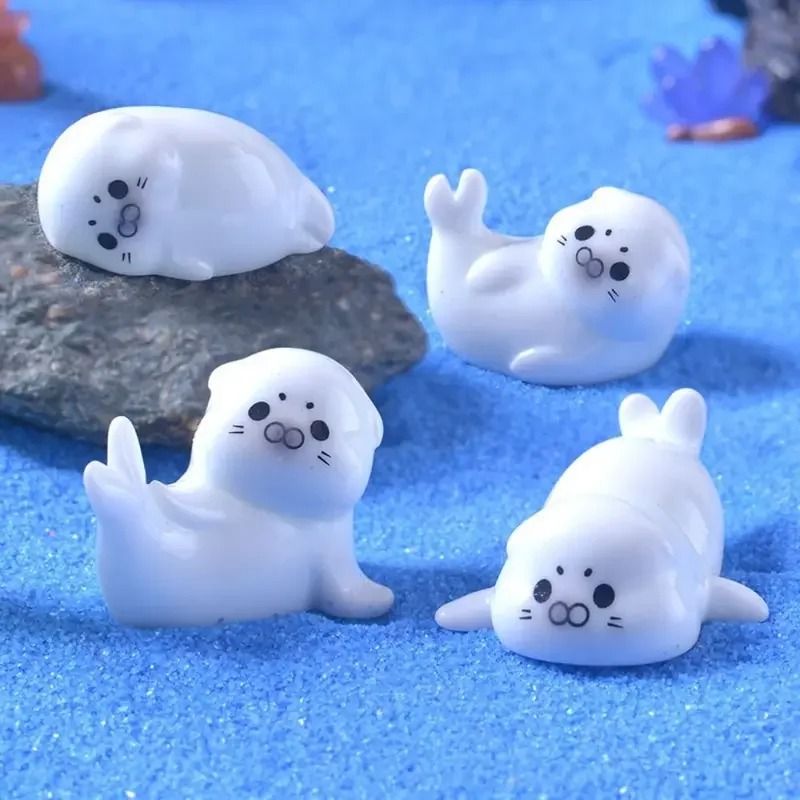 Ocean Series Mini Resin Figurines For Aquarium And Decor