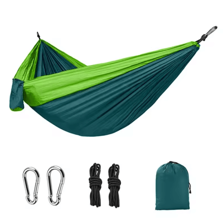 Ultra Light Camping Hammock 300kg Heavy Duty Parachute Nylon Travel Hammock for Outdoor and Indoor Use