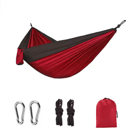 Ultra Light Camping Hammock 300kg Heavy Duty Parachute Nylon Travel Hammock for Outdoor and Indoor Use