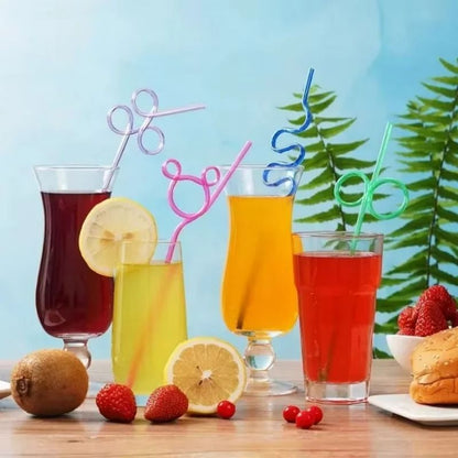 Colorful Disposable Shaped Party Straws For Festivals And Events