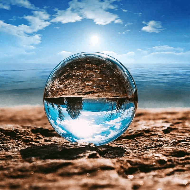 Crystal Ball Refraction Photography Lens for Inverted, Artistic Photo Effects