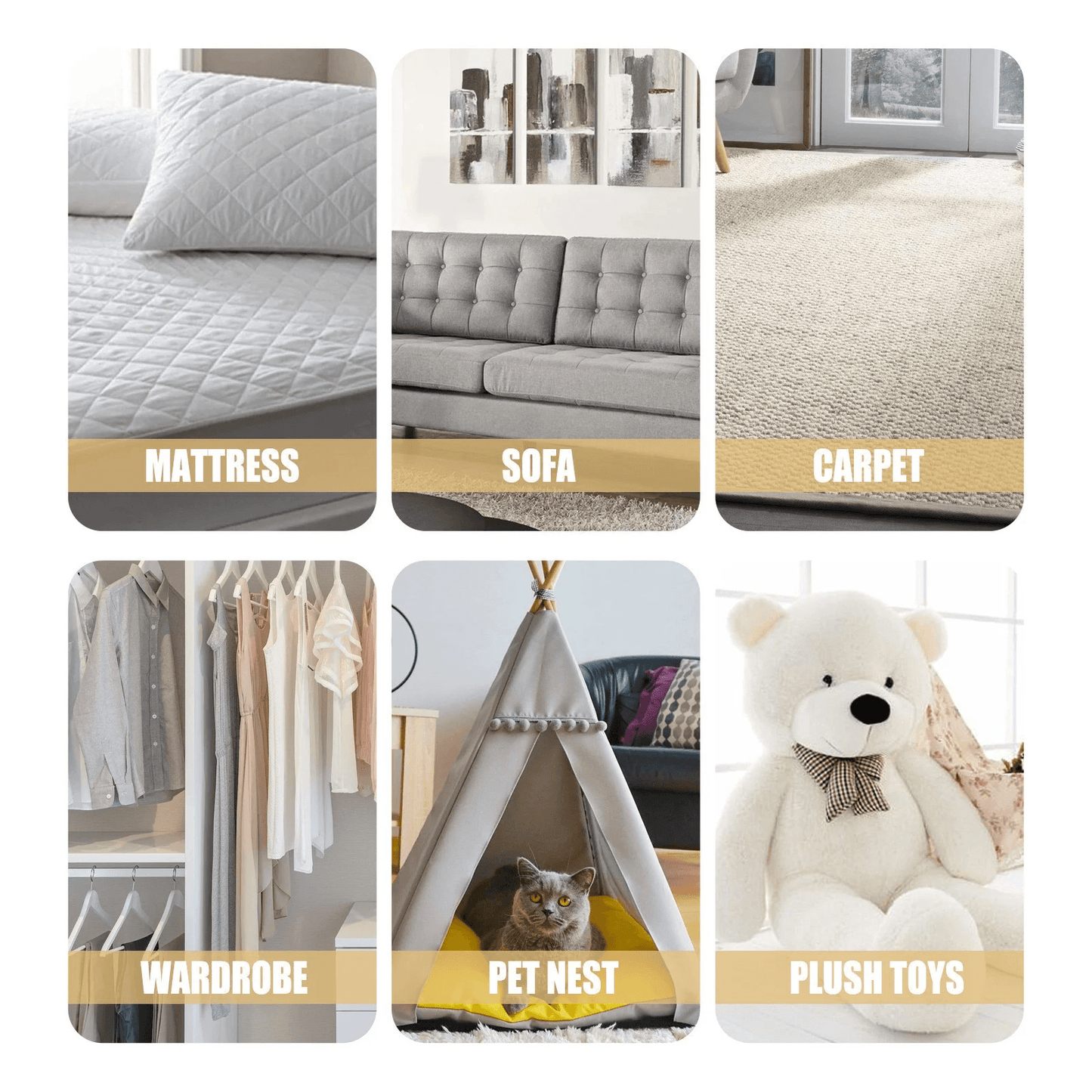 Natural Dust Mite Killer Pads For Bedding, Sofas & Drawers, Safe, Long-Lasting Relief