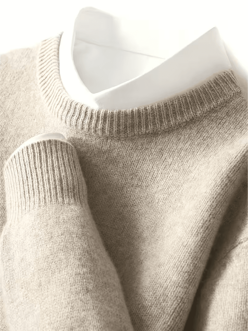 Mens Mink Cashmere Sweater, Luxurious Warmth & Softness for Winter