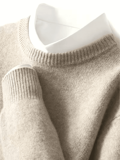 Mens Mink Cashmere Sweater, Luxurious Warmth & Softness for Winter