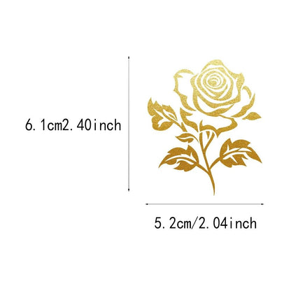 Transparent Floral Self Adhesive Stickers Set