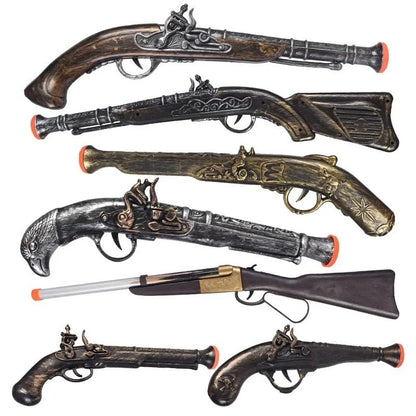 Retro Pirate Flintlock Costume Pistol Halloween Party Cosplay Prop for Boys and Girls