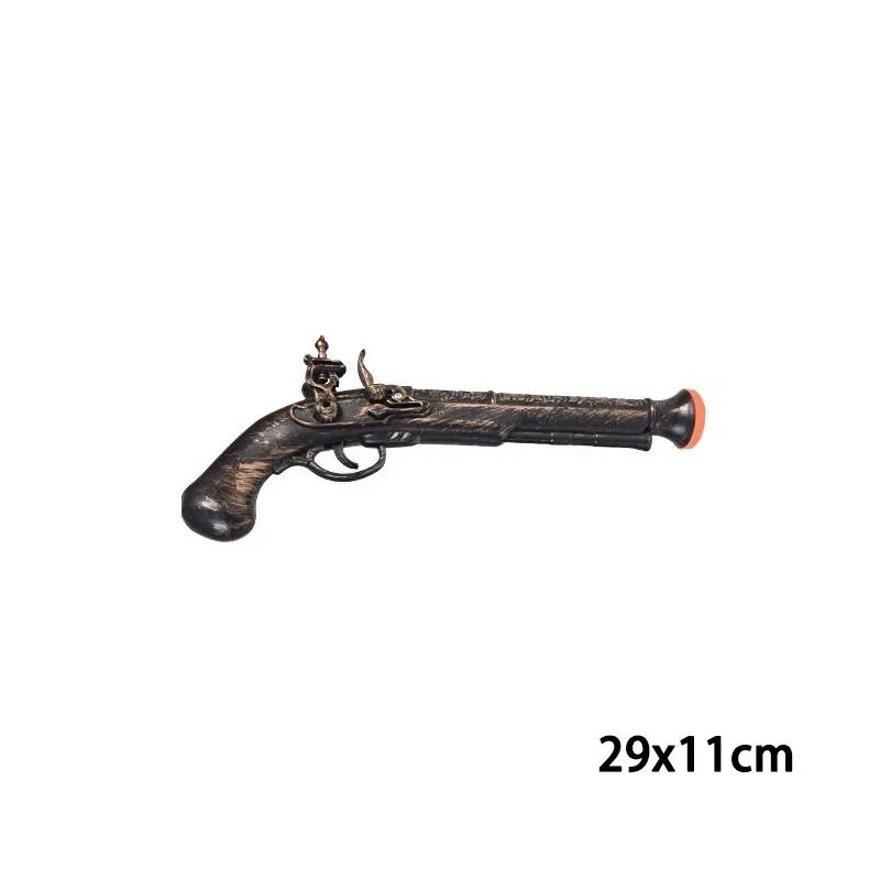 Retro Pirate Flintlock Costume Pistol Halloween Party Cosplay Prop for Boys and Girls