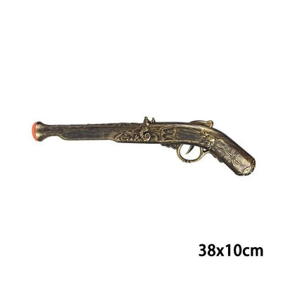 Retro Pirate Flintlock Costume Pistol Halloween Party Cosplay Prop for Boys and Girls