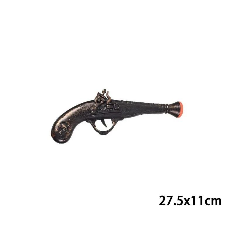 Retro Pirate Flintlock Costume Pistol Halloween Party Cosplay Prop for Boys and Girls