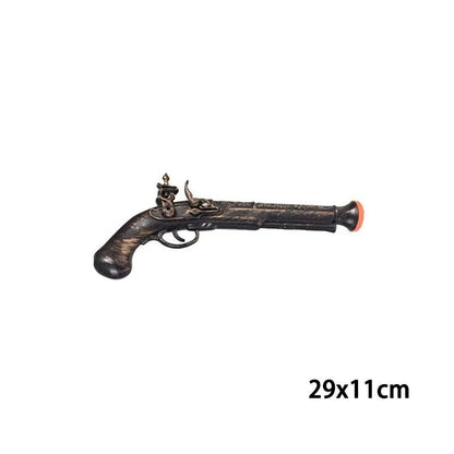 Retro Pirate Flintlock Costume Pistol Halloween Party Cosplay Prop for Boys and Girls