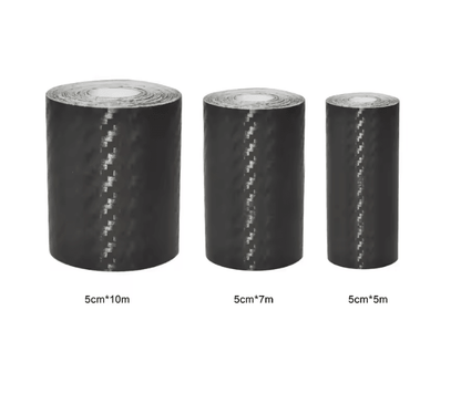 CarbonShield 3D Carbon Fiber Car Door Sill and Bumper Protector Stickers