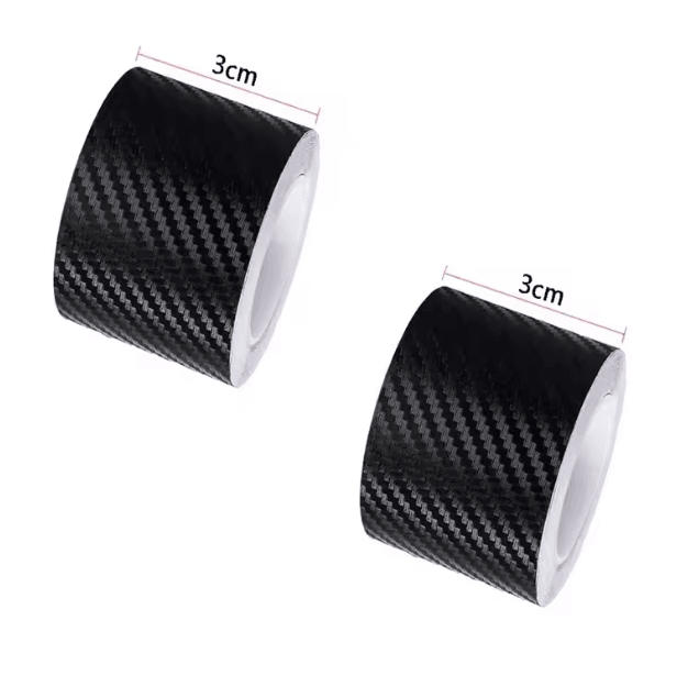 CarbonShield 3D Carbon Fiber Car Door Sill and Bumper Protector Stickers