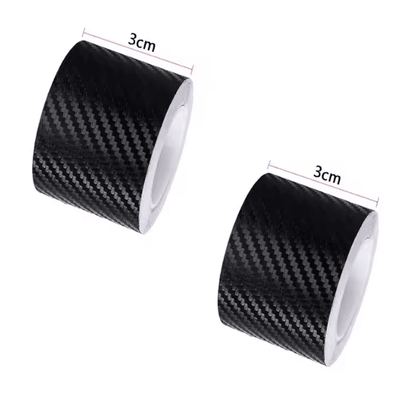 CarbonShield 3D Carbon Fiber Car Door Sill and Bumper Protector Stickers