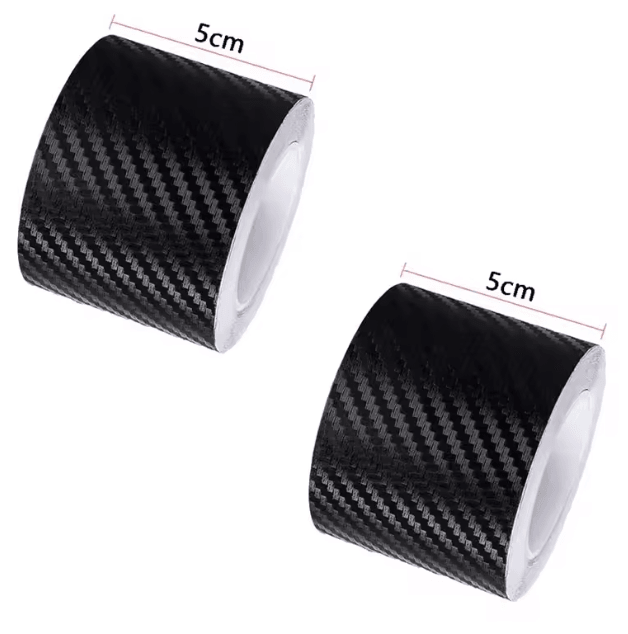 CarbonShield 3D Carbon Fiber Car Door Sill and Bumper Protector Stickers