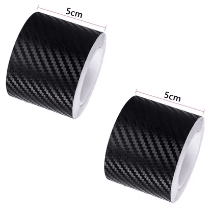 CarbonShield 3D Carbon Fiber Car Door Sill and Bumper Protector Stickers