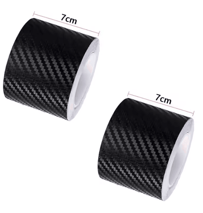 CarbonShield 3D Carbon Fiber Car Door Sill and Bumper Protector Stickers