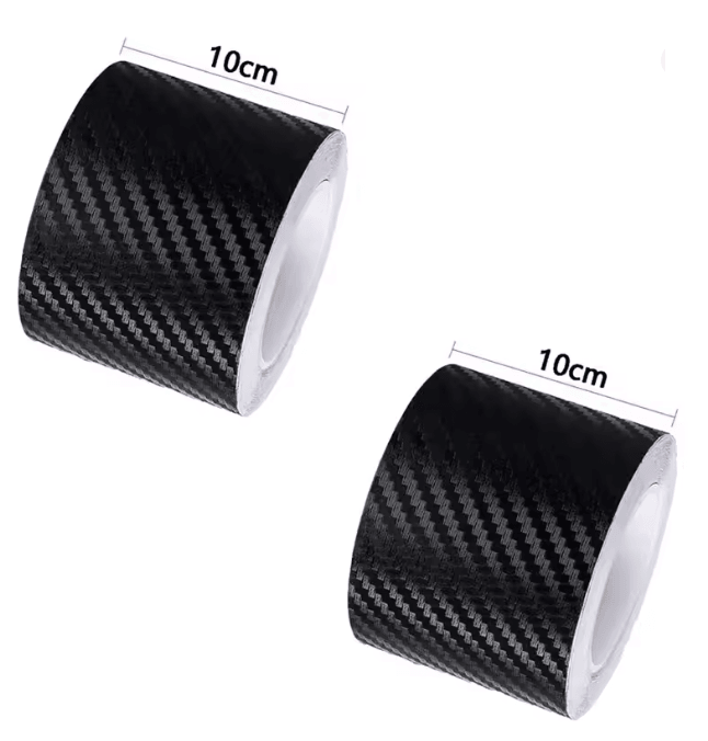 CarbonShield 3D Carbon Fiber Car Door Sill and Bumper Protector Stickers