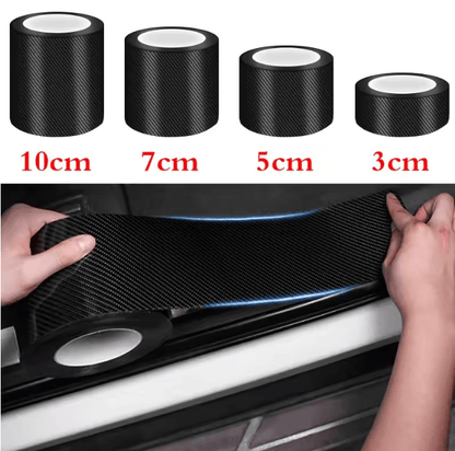 Carbon Fiber Car Door Sill Protector Anti Scratch Threshold Sticker