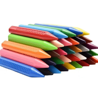 12 Piece Washable Color Crayons for Kids Non Toxic and No Mess Drawing Sticks