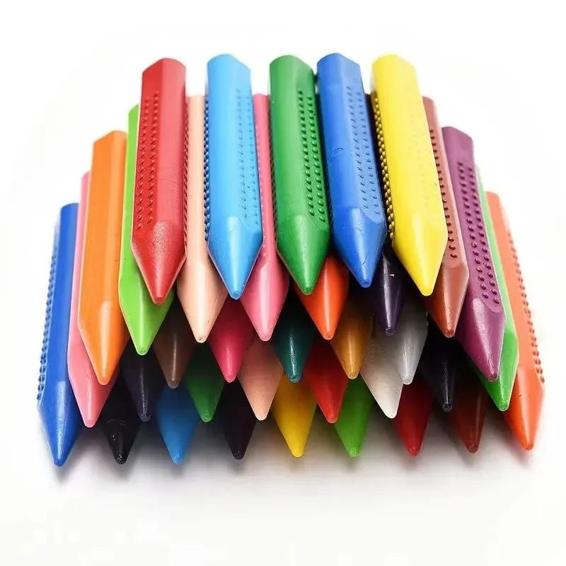12 Piece Washable Color Crayons for Kids Non Toxic and No Mess Drawing Sticks
