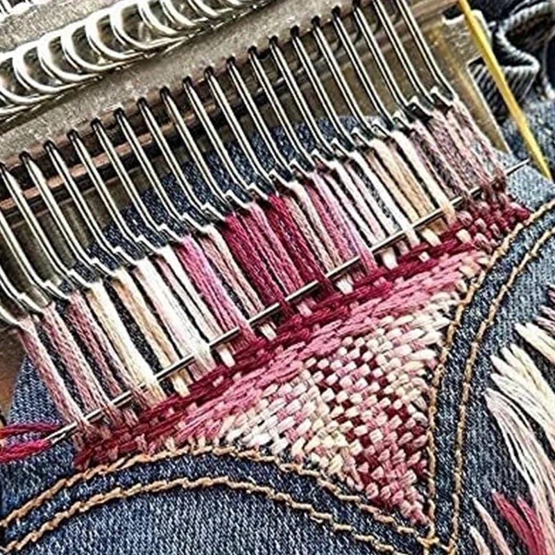 Small Darning Loom Tool For Mending Holes In Socks, Sweaters, and Clothing