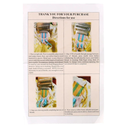 Manual Darning Loom For Repairing Socks, Sweaters, And Clothing Holes