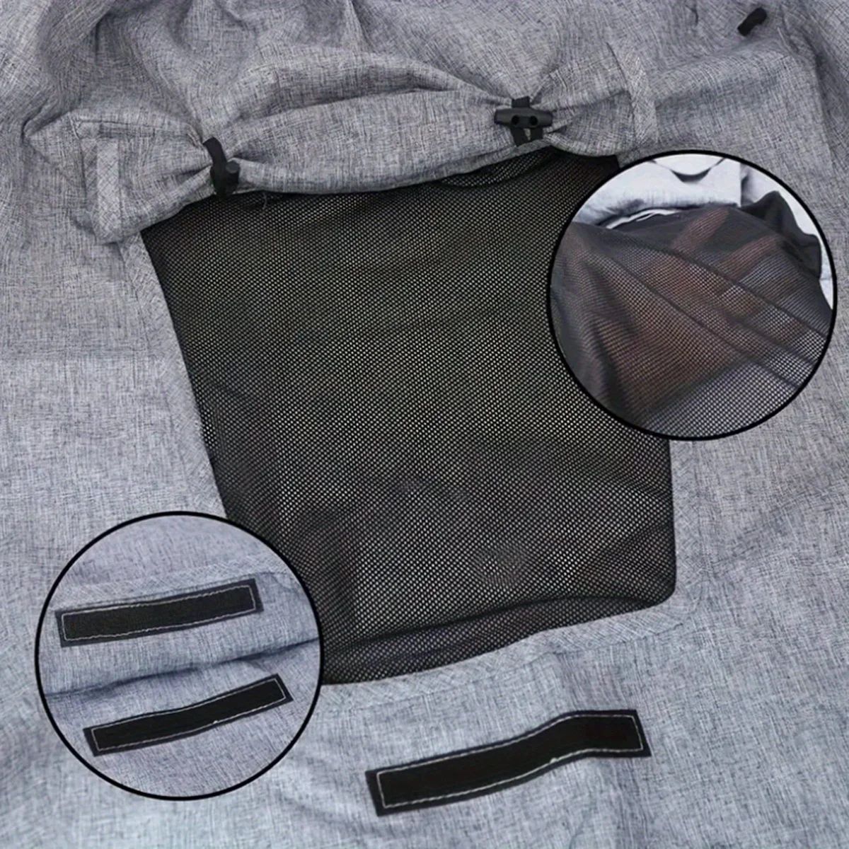 UV-Resistant Stroller Sunshade Cover – High-View Bidirectional Canopy, Easy-Install Baby Sun Protection