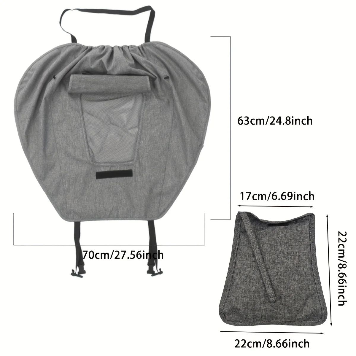 UV-Resistant Stroller Sunshade Cover – High-View Bidirectional Canopy, Easy-Install Baby Sun Protection