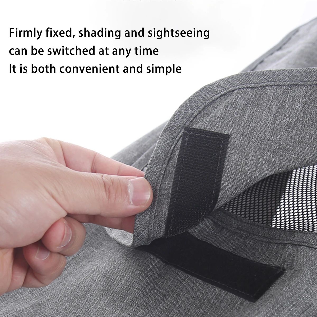 UV-Resistant Stroller Sunshade Cover – High-View Bidirectional Canopy, Easy-Install Baby Sun Protection