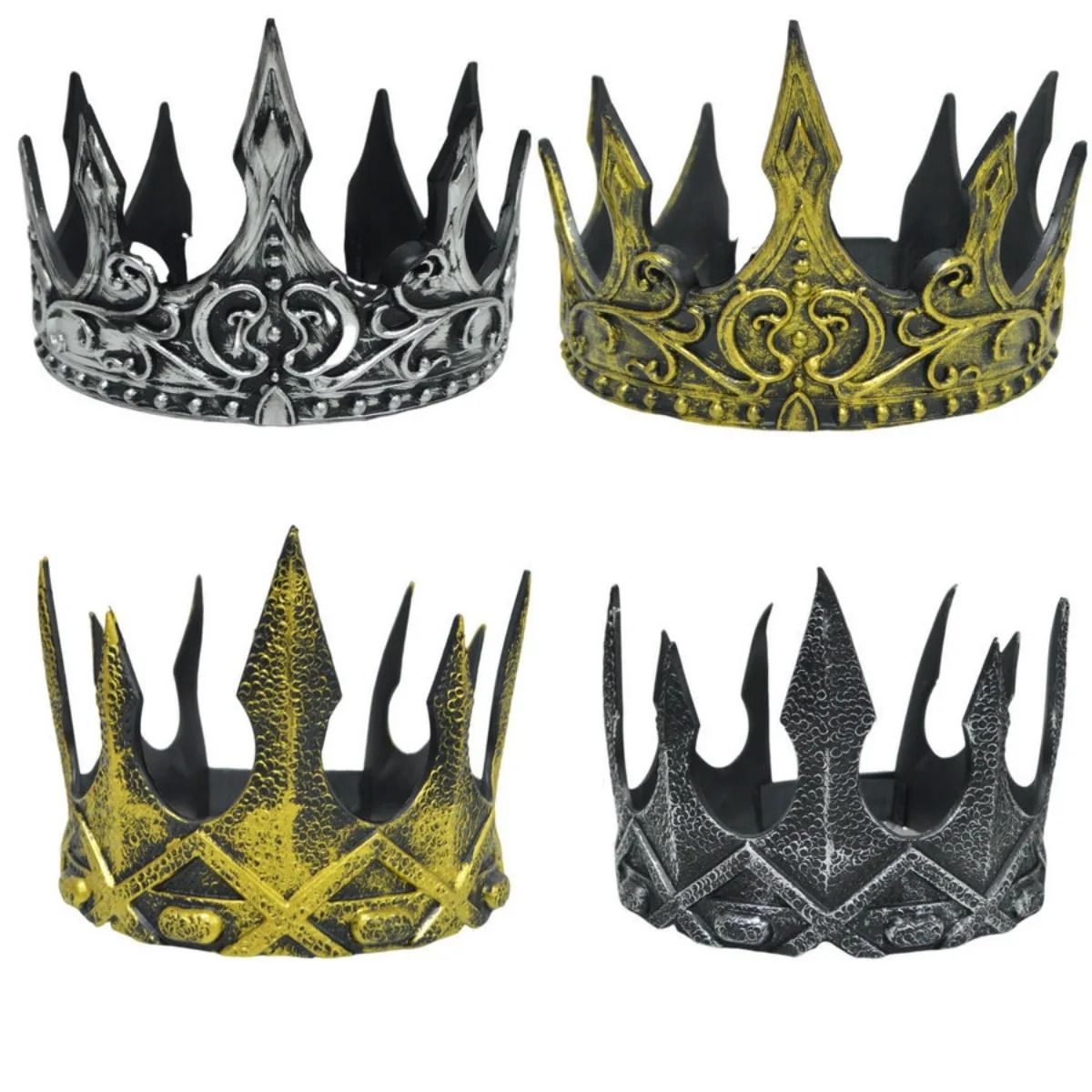 Halloween Baroque Metal Crown Royal Ball Party Tiara for Children Cosplay Cosplay item