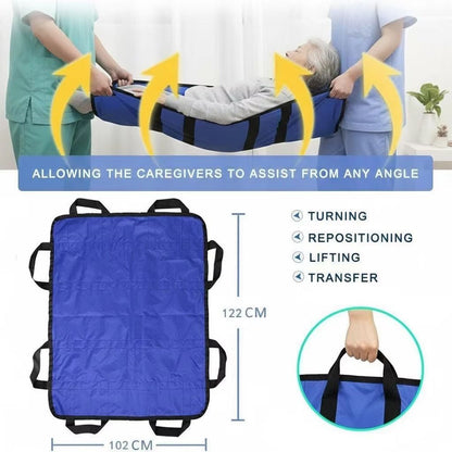 Multipurpose Waterproof Bed Positioning Pad, Caregiver Transfer Sheet for Elderly & Disabled