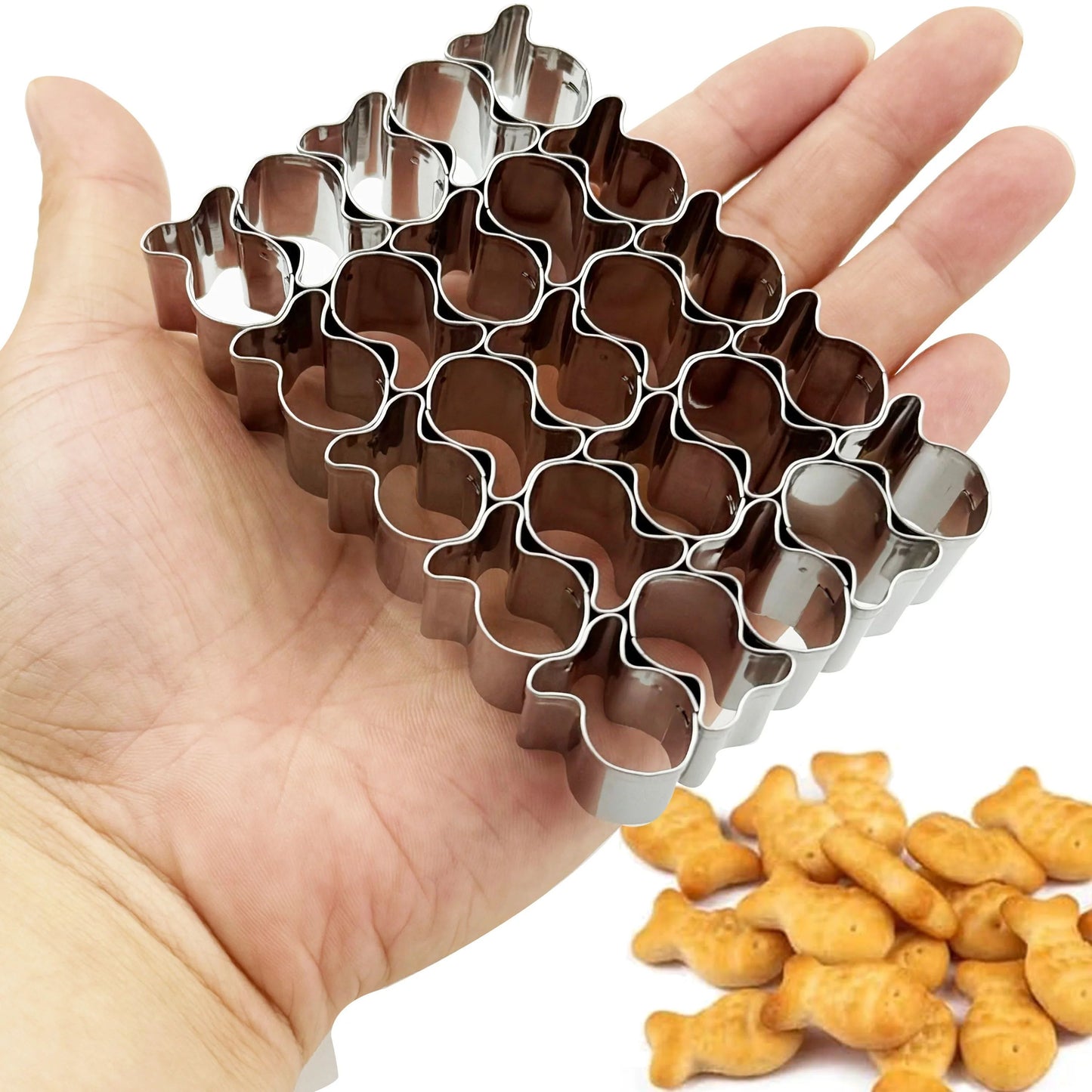 Mini Goldfish Cookie Cutter Mold – Multi-Cavity Fish Biscuit & Cracker Maker for DIY Snacks