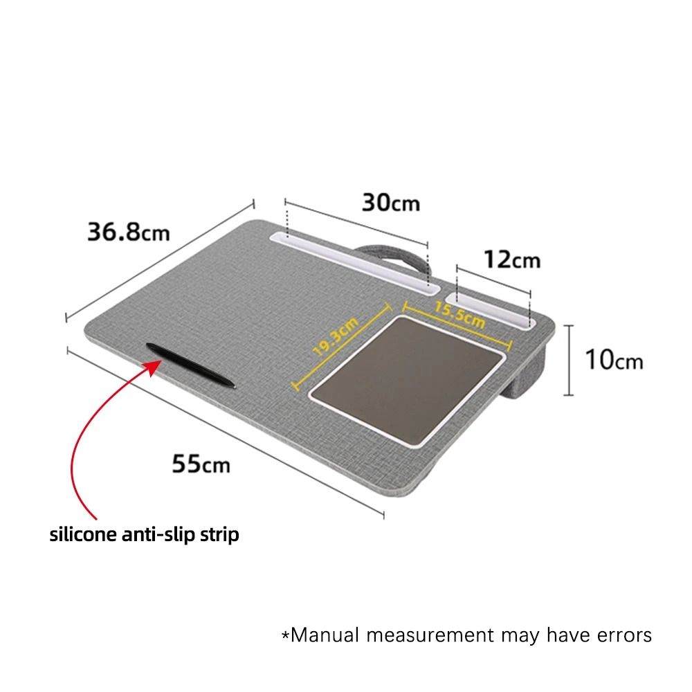 Professional Cushioned Laptop Lap Desk with Integrated Mouse Pad
