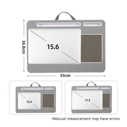 Professional Cushioned Laptop Lap Desk with Integrated Mouse Pad
