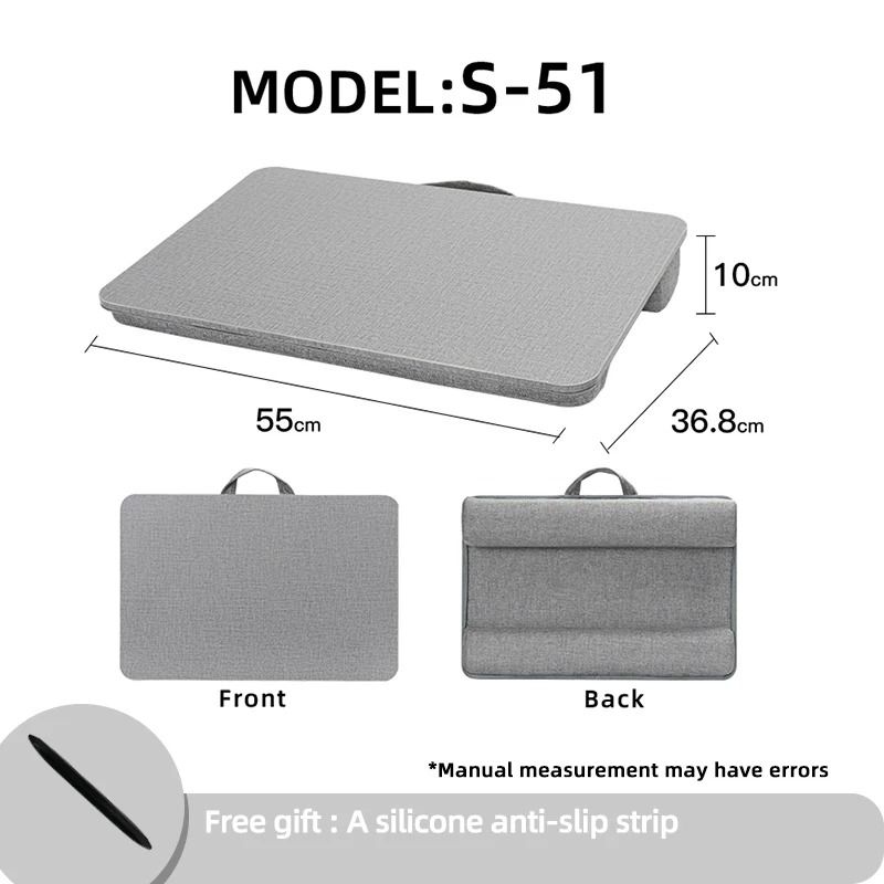 Professional Cushioned Laptop Lap Desk with Integrated Mouse Pad