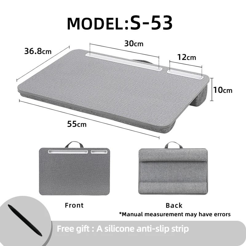 Professional Cushioned Laptop Lap Desk with Integrated Mouse Pad