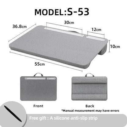 Professional Cushioned Laptop Lap Desk with Integrated Mouse Pad