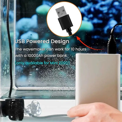 Third-Generation Ultra-Compact Mini Aquarium Wave Maker