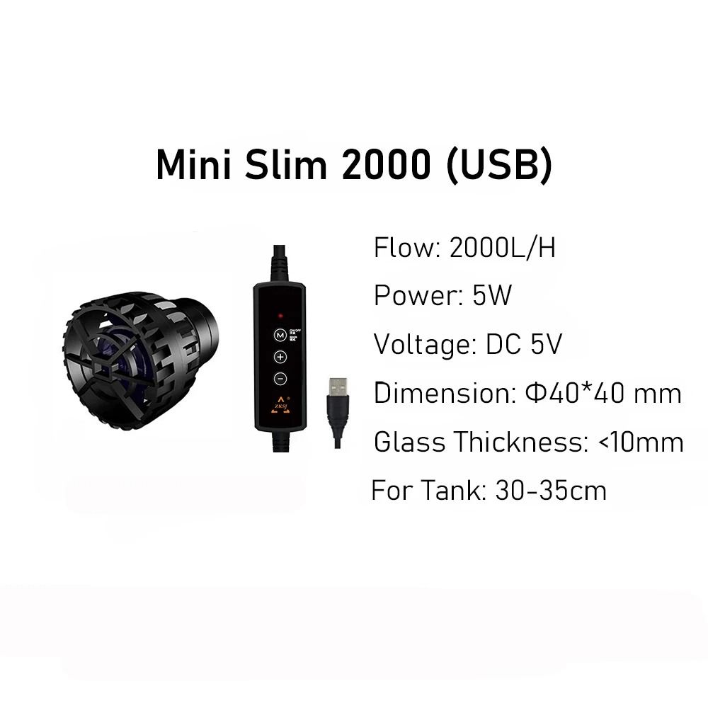 Third-Generation Ultra-Compact Mini Aquarium Wave Maker