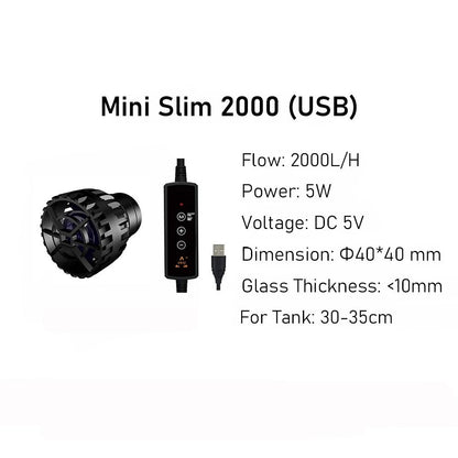 Third-Generation Ultra-Compact Mini Aquarium Wave Maker