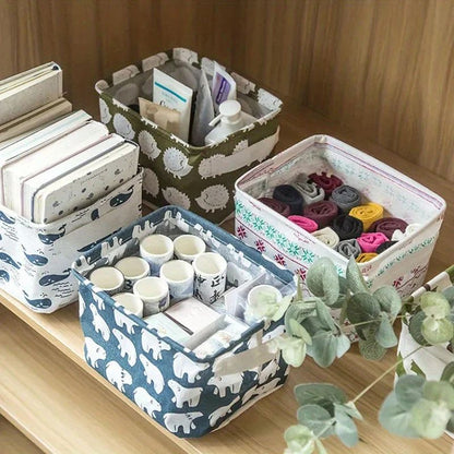 Collapsible Storage Basket with Handles – Washable Foldable Storage Bin for Laundry, Closet & Shelves