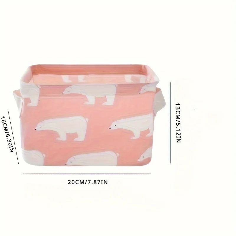Collapsible Storage Basket with Handles – Washable Foldable Storage Bin for Laundry, Closet & Shelves
