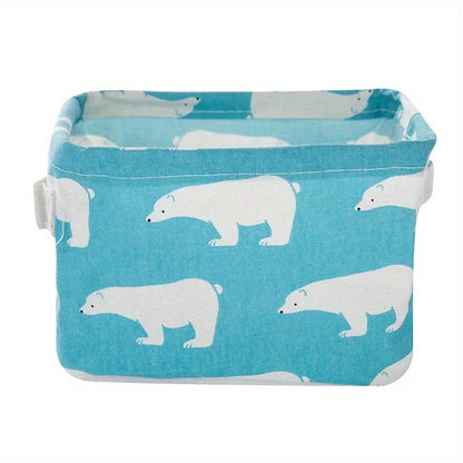 Collapsible Storage Basket with Handles – Washable Foldable Storage Bin for Laundry, Closet & Shelves