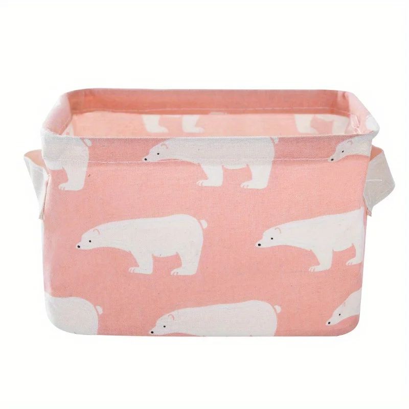 Collapsible Storage Basket with Handles – Washable Foldable Storage Bin for Laundry, Closet & Shelves