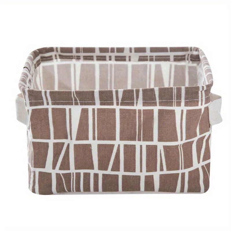 Collapsible Storage Basket with Handles – Washable Foldable Storage Bin for Laundry, Closet & Shelves