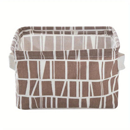 Collapsible Storage Basket with Handles – Washable Foldable Storage Bin for Laundry, Closet & Shelves